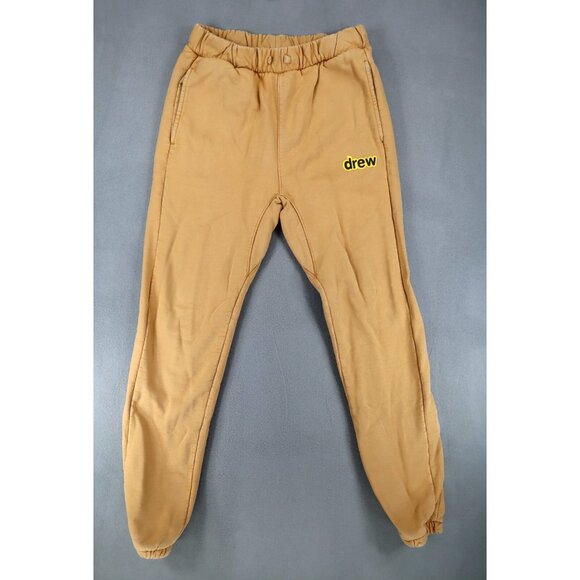 DREW HOUSE Orange‎ Yellow Secret Jogger Sweatpants XS Heavyweight Justin Bieber - Picture 1 of 7